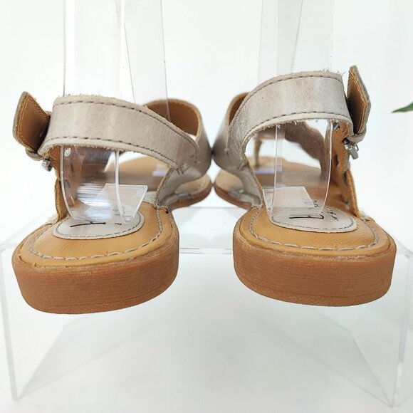 Born B.o.c Women's Concept Taupe Leather Slingback Sandals Size 8M - Picture 3 of 9